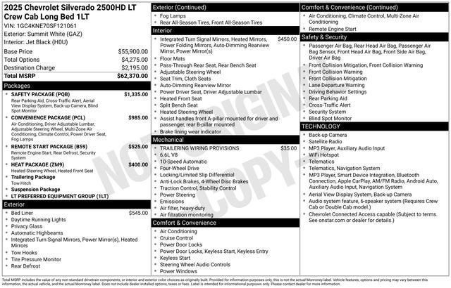 2025 Chevrolet Silverado 2500 HD LT