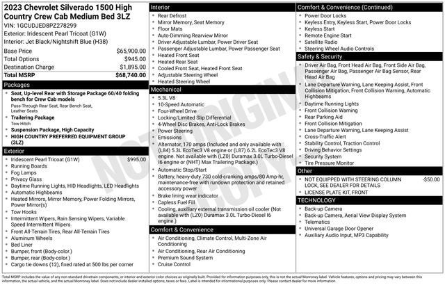 2023 Chevrolet Silverado 1500 High Country
