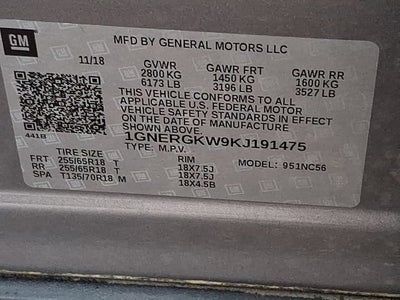 2019 Chevrolet Traverse LT Cloth
