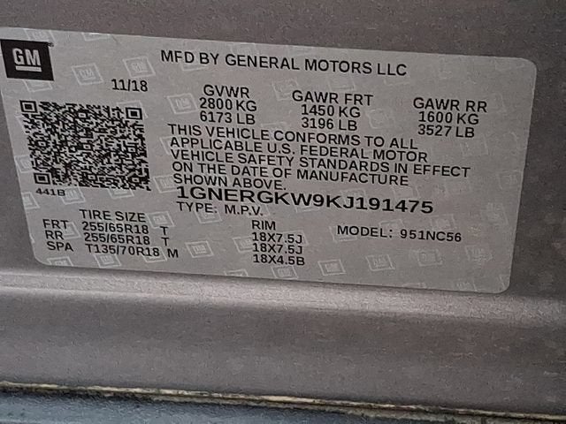 2019 Chevrolet Traverse LT Cloth