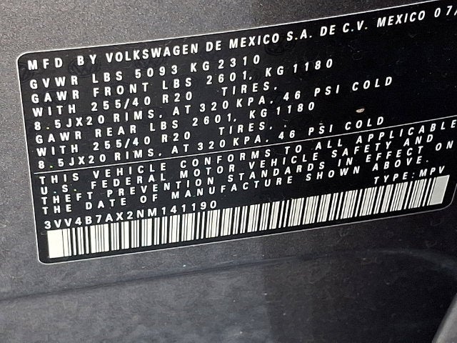 2022 Volkswagen Tiguan 2.0T SEL R-Line
