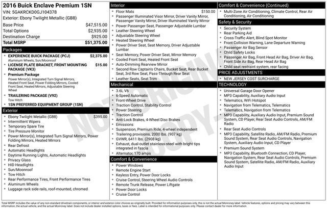 2016 Buick Enclave Premium