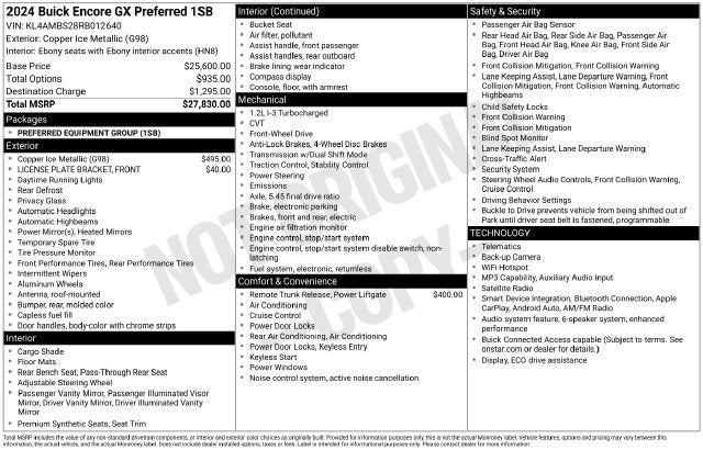 2024 Buick Encore GX Preferred
