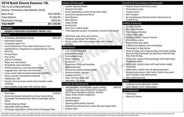 2018 Buick Encore Essence