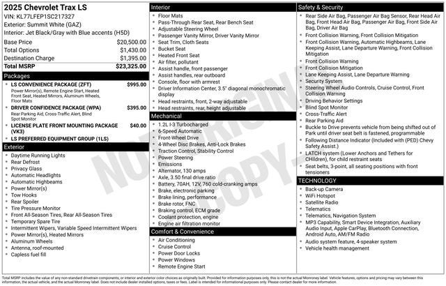 2025 Chevrolet Trax LS
