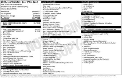 2023 Jeep Wrangler Willys Sport