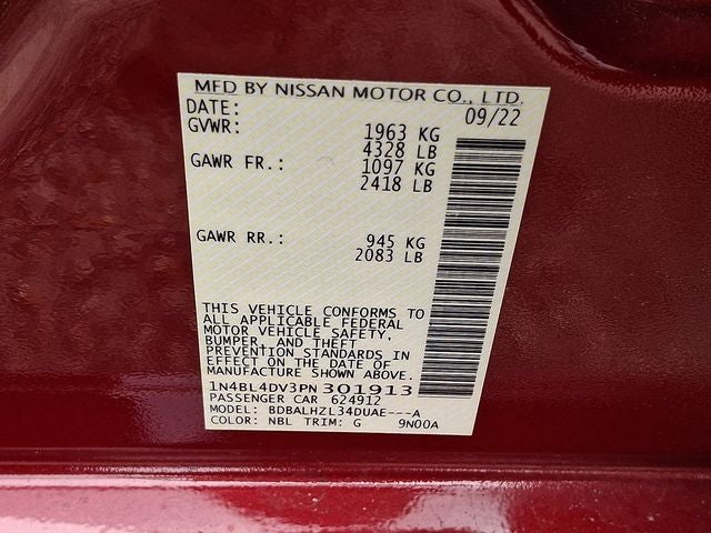 2023 Nissan Altima 2.5 SV