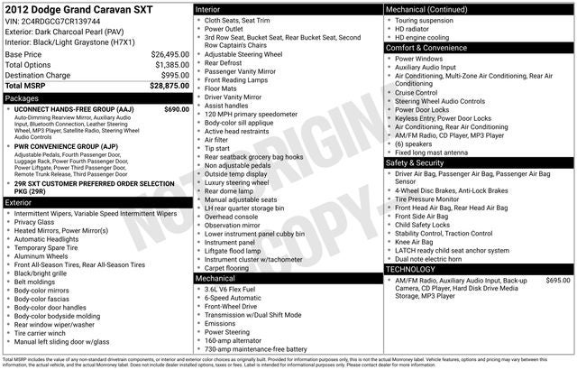 2012 Dodge Grand Caravan SXT
