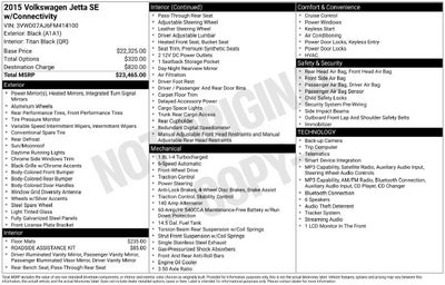 2015 Volkswagen Jetta 1.8T SE w/Connectivity
