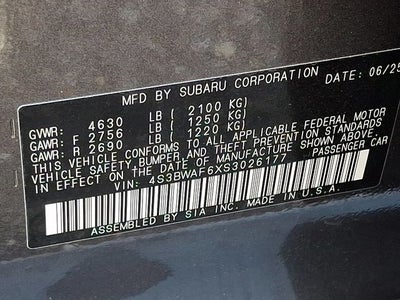 2025 Subaru Legacy Premium