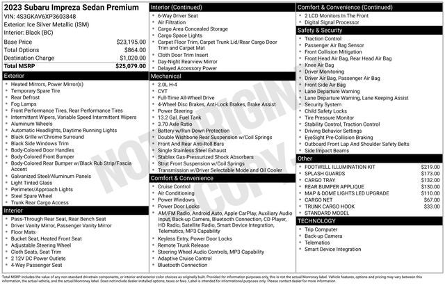 2023 Subaru Impreza Premium