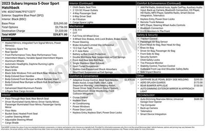 2023 Subaru Impreza Sport