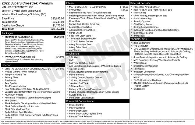2022 Subaru Crosstrek Premium