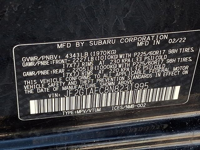 2022 Subaru Crosstrek Premium