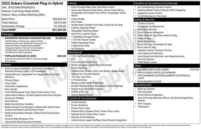 2023 Subaru Crosstrek Hybrid