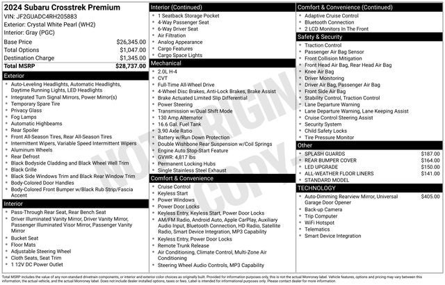 2024 Subaru Crosstrek Premium