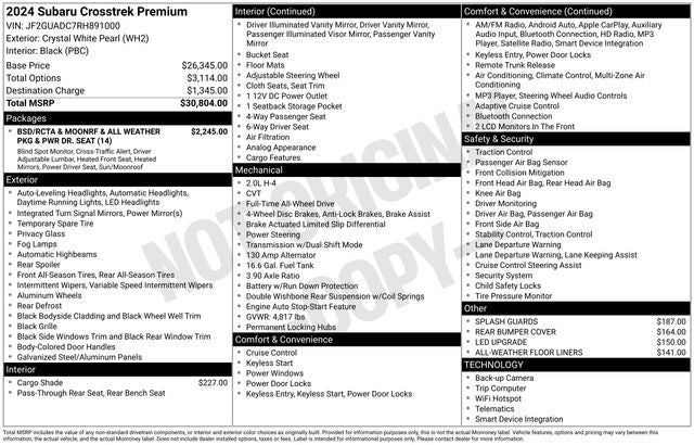 2024 Subaru Crosstrek Premium