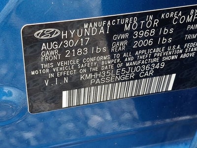 2018 Hyundai Elantra GT Base